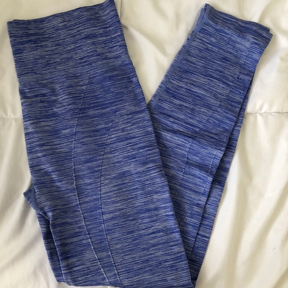 High waisted purple leggings